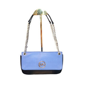 MICHAEL Michael Kors Fulton Small Shoulder Flap bag blue black
